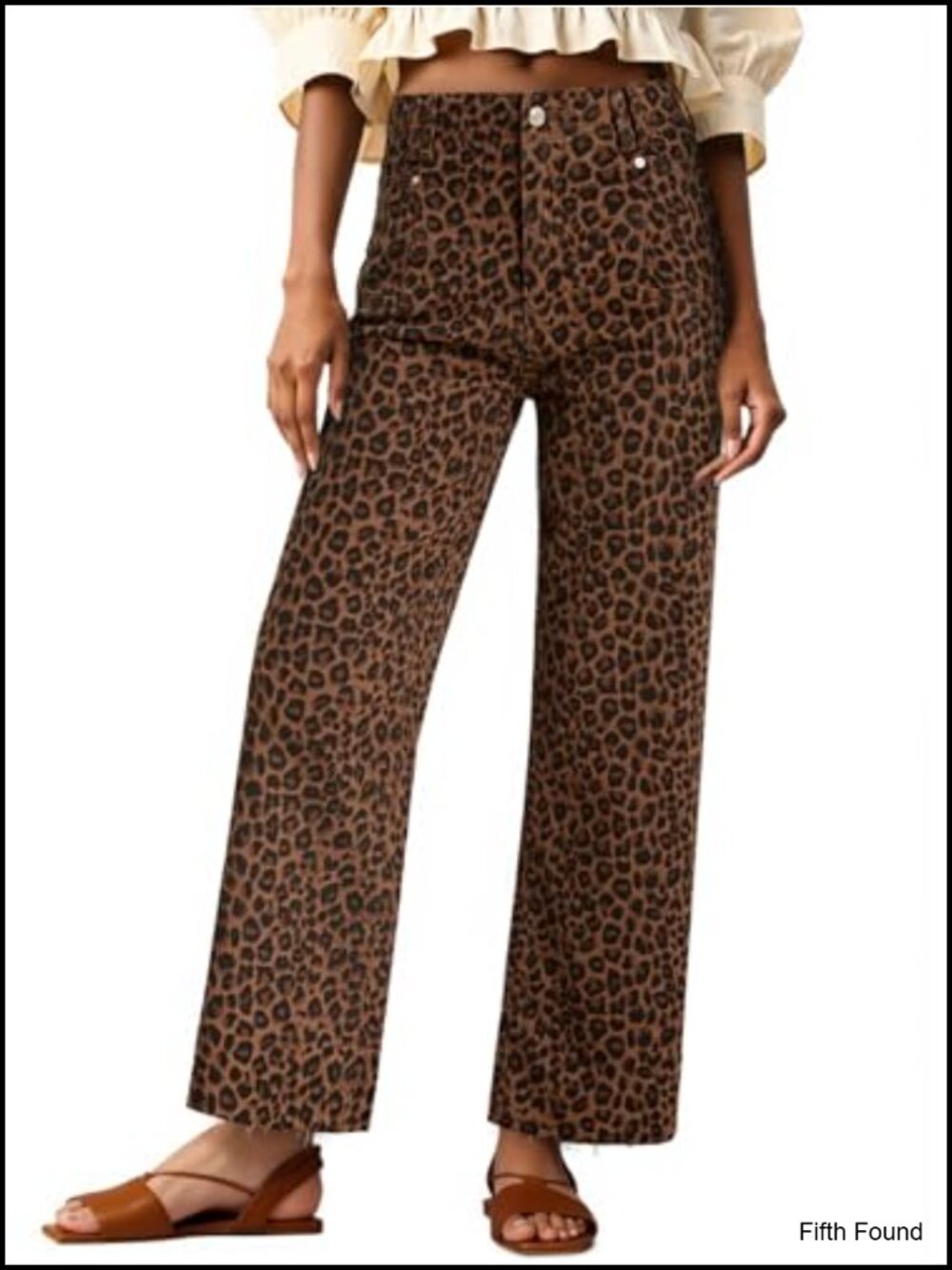 High Waisted Cropped Straight Leg Jeans Raw Hem Stretch Denim Pants